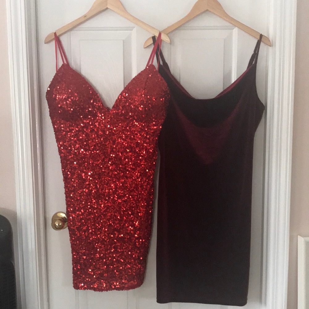 Holiday Party Dress 2 Pack! Sequin and Velvet